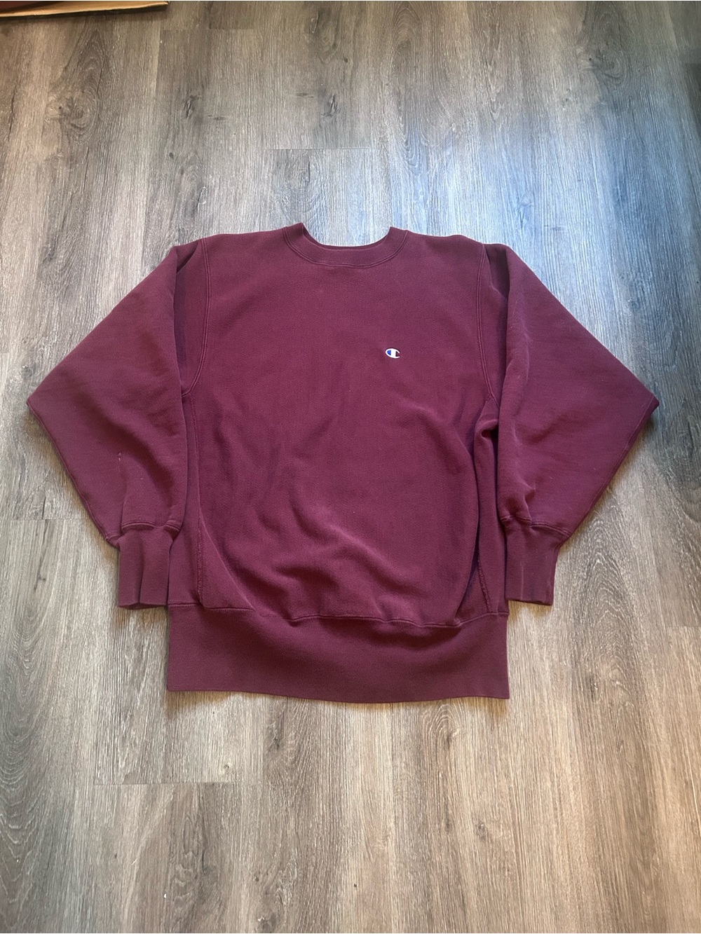 Vintage Champion Reverse Weave Made in USA 90s Sweatshirt Maroon Crewneck Large